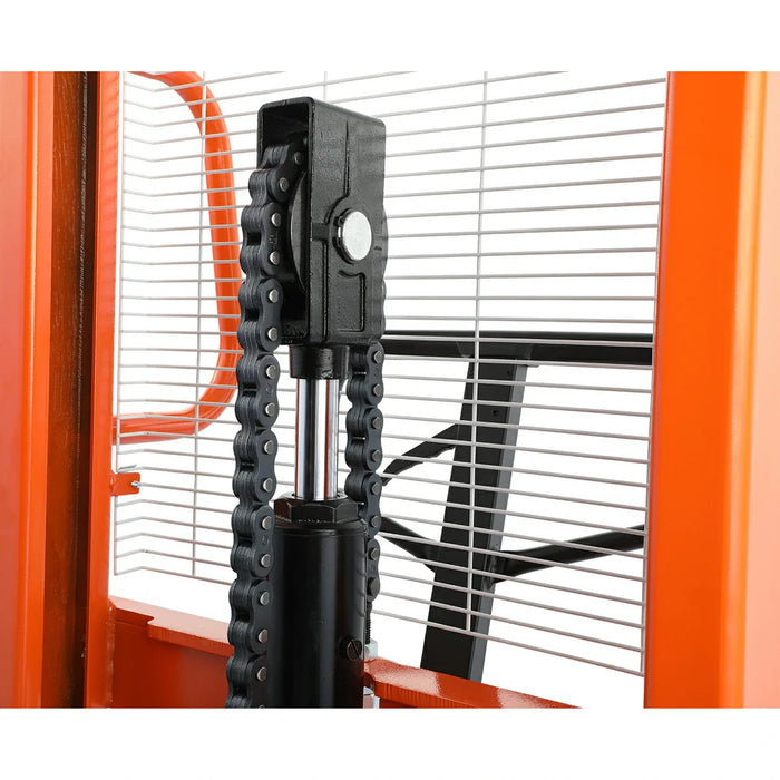Tory Carrier T-3004 | Manual Straddle Stacker | 1100 lbs Capacity | 63" Lift Height