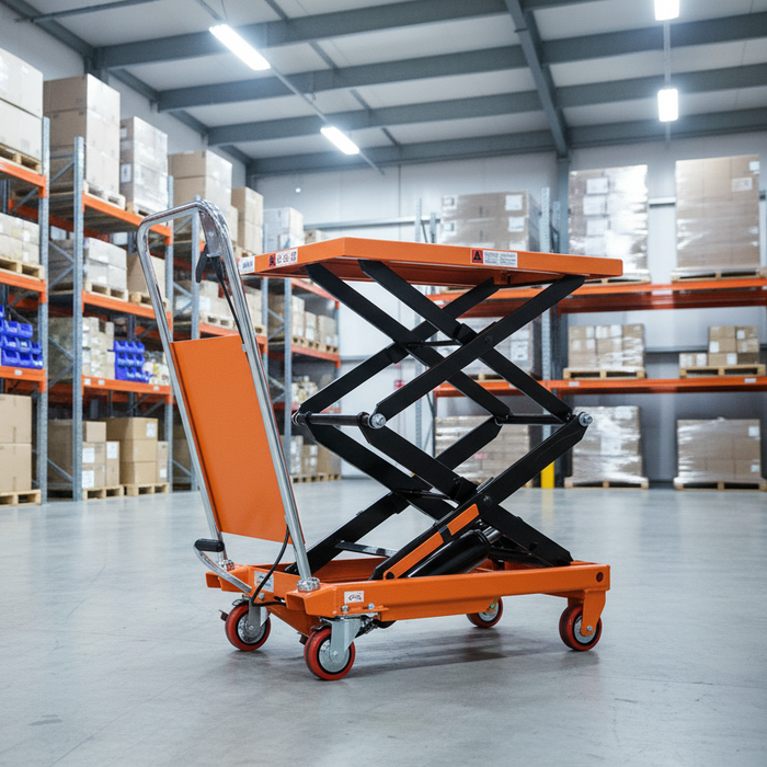 Tory Carrier T-2003 | Scissor Lift Table Cart | 330 lbs Capacity | 43.3" Lift Height
