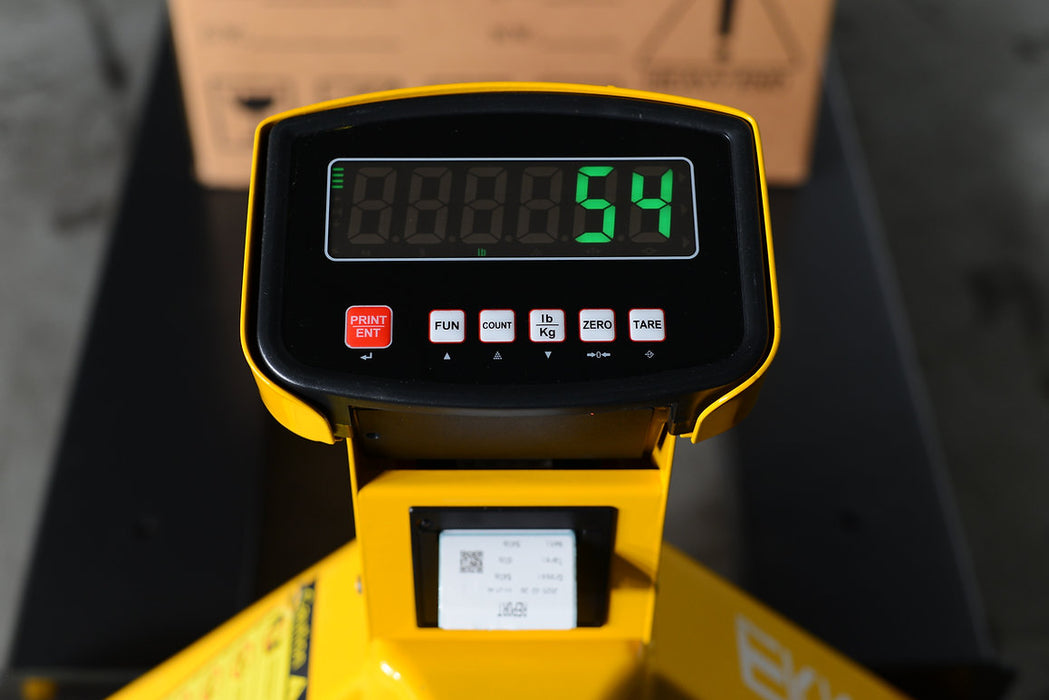 EKKO A25WL | Manual Pallet Jack w/Scale & Printer | 5500 lbs Capacity
