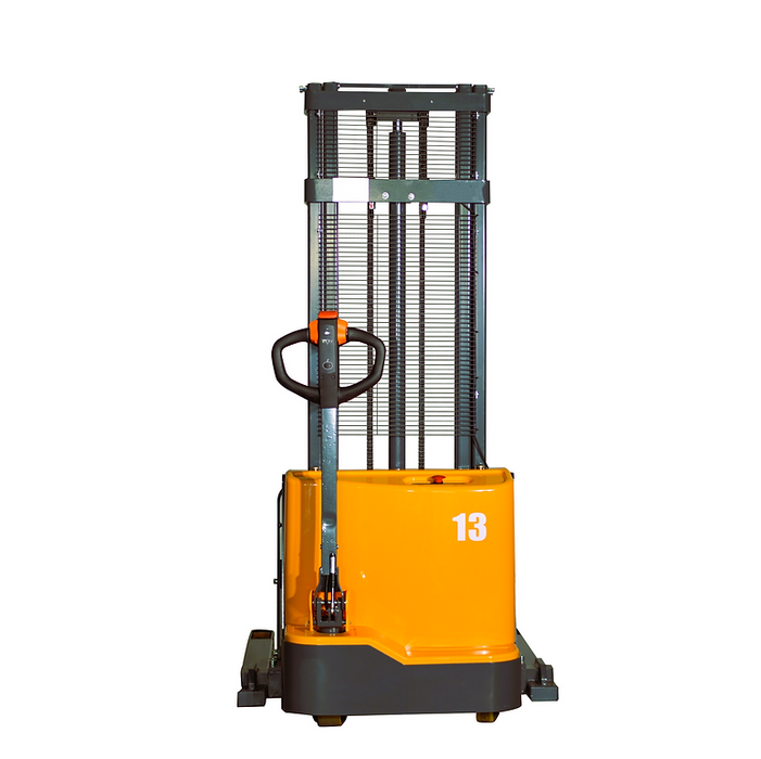 EKKO EB13C-138 | Electric Straddle Stacker | 2800 lbs Capacity | 138" Lift Height
