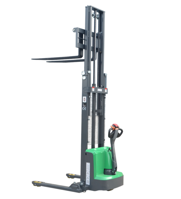 EKKO EB13E-138Li | Lithium Electric Straddle Stacker | 2800 lbs Capacity | 138" Lift Height