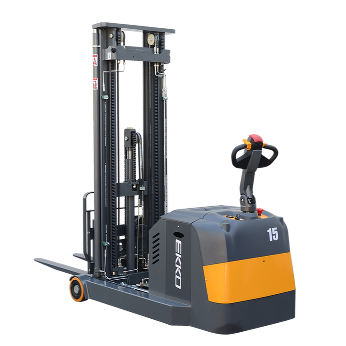 EKKO EH15TH | Moving Mast Walkie Reach Truck | 3300 lbs Capacity | 216" Lift Height