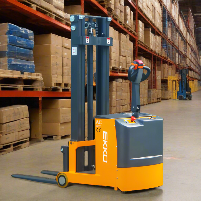 EKKO EK07S | Counterbalanced Walkie Stacker | 1550 lbs Capacity | 118" Lift Height