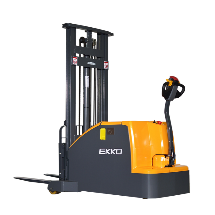 EKKO EK14C-130 | Counterbalanced Walkie Stacker | 3000 lbs Capacity | 130" Lift Height