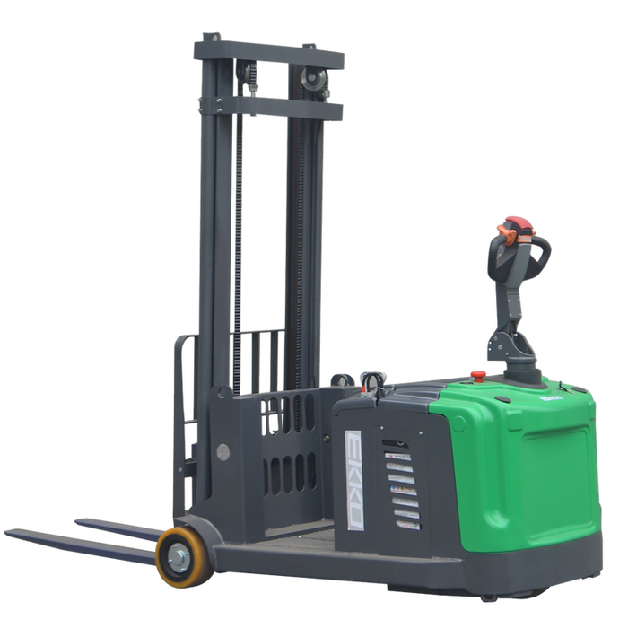 EKKO EK14S-189Li | Lithium Counterbalanced Walkie Stacker SIDE-SHIFTING | 3300 lbs Capacity | 189" Lift Height