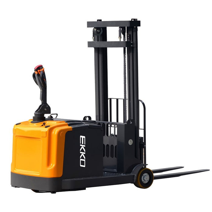 EKKO EK14 | Counterbalanced Walkie Stacker | 3300 lbs Capacity | 118" Lift Height
