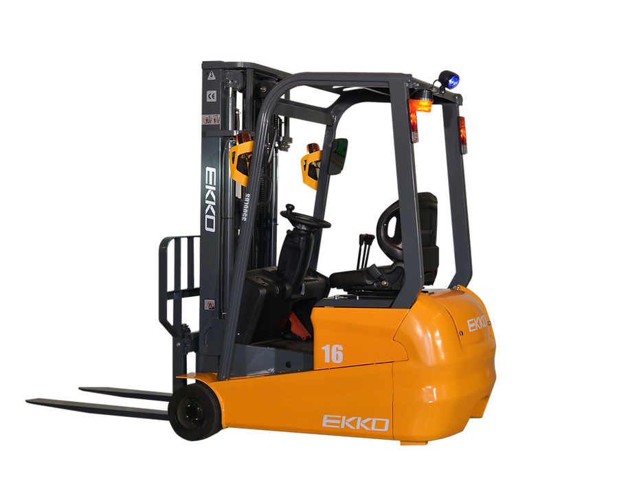 EKKO EK16A-177 | Electric Forklift | 3 Wheel | 3500 lbs Capacity | 177" Lift Height