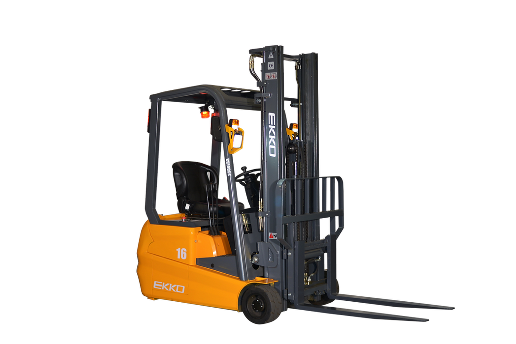 EKKO EK16A-177 | Electric Forklift | 3 Wheel | 3500 lbs Capacity | 177" Lift Height