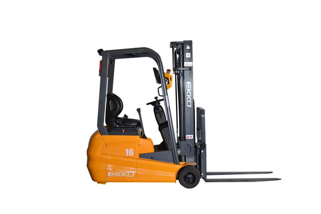 EKKO EK16A-177 | Electric Forklift | 3 Wheel | 3500 lbs Capacity | 177" Lift Height