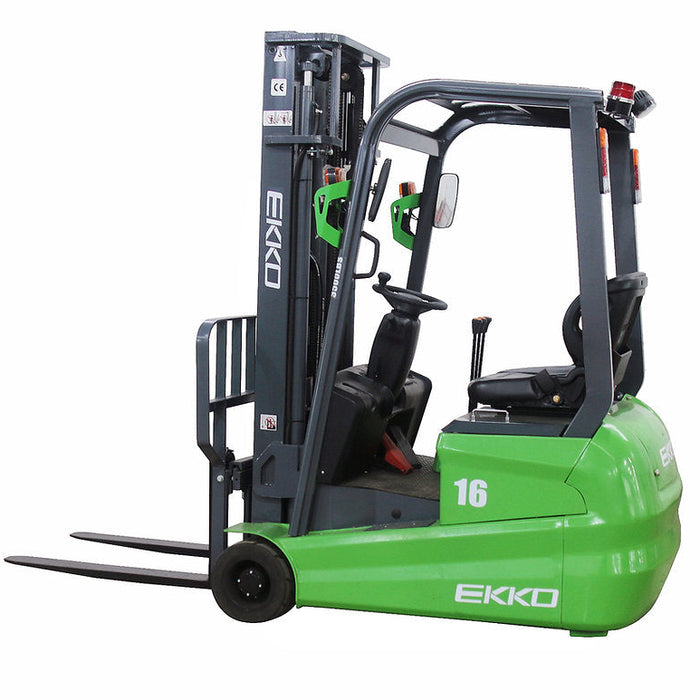 EKKO EK16A-216Li | Electric Lithium Forklift | 3 Wheel | 3500 lbs Capacity | 216" Lift Height