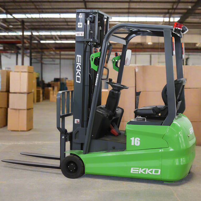 EKKO EK16A-216Li | Electric Lithium Forklift | 3 Wheel | 3500 lbs Capacity | 216" Lift Height