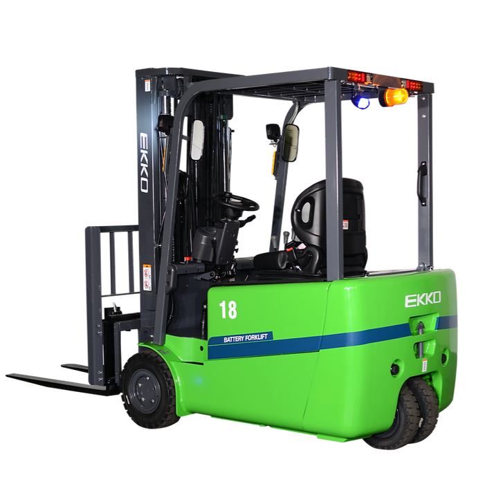 EKKO EK18AT-212Li | Electric Lithium Forklift | 3 Wheel | 4000 lbs Capacity | 212" Lift Height