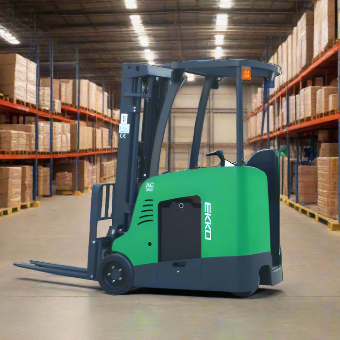 EKKO EK18RF-Li | Stand-Up Rider Forklift | Lithium Battery | 4000 lbs Capacity | 216" Lift Height
