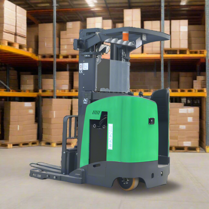 EKKO EK18RR-196Li | Stand-Up Reach Truck | 4000 lbs Capacity | 196" Lift Height