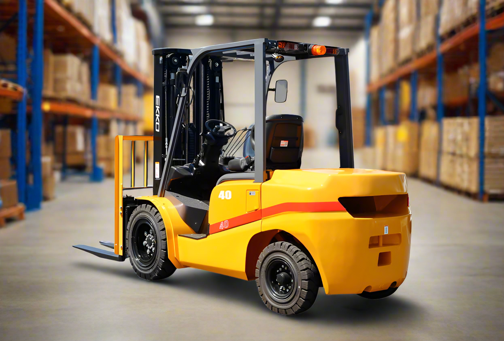 EKKO EK20D | Diesel Forklift | 4 Wheel | 4000 lbs Capacity | Solid Pneumatic Tires