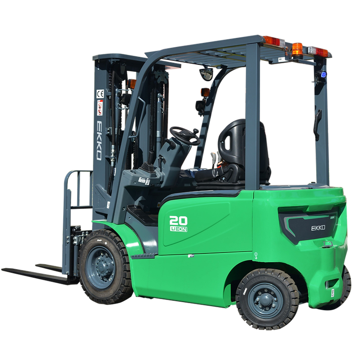 EKKO EK20G-Li | Electric Lithium Forklift | 4 Wheel | 4500 lbs Capacity | 189" Lift Height
