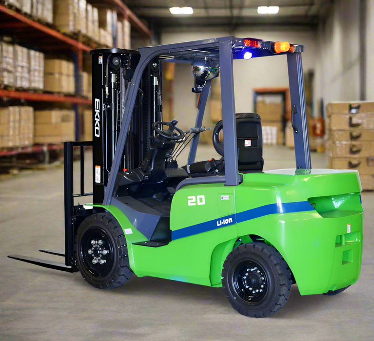 EKKO EK20GT-Li | Electric Lithium Forklift | 4 Wheel | 4000 lbs Capacity | 185" Lift Height