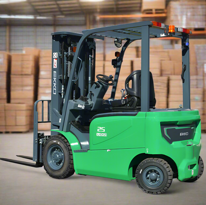 EKKO EK25G-212Li | Electric Lithium Forklift | 4 Wheel | 5000 lbs Capacity | 212" Lift Height