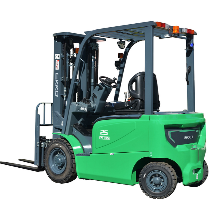 EKKO EK25G-Li | Electric Lithium Forklift | 4 Wheel | 5000 lbs Capacity | 189" Lift Height