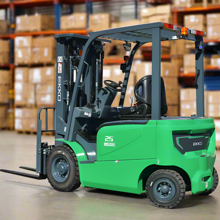EKKO EK25G-Li | Electric Lithium Forklift | 4 Wheel | 5000 lbs Capacity | 189" Lift Height