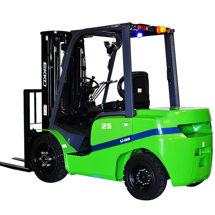 EKKO EK25GT-Li | Electric Lithium Forklift | 4 Wheel | 5000 lbs Capacity | 185" Lift Height