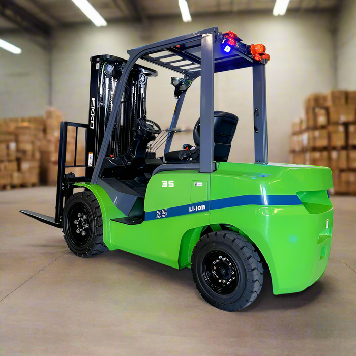 EKKO EK35GT-Li | Electric Lithium Forklift | 4 Wheel | 7000 lbs Capacity | 185" Lift Height