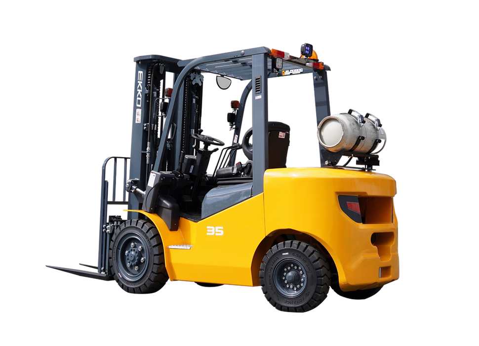EKKO EK35LP | Propane Forklift | 4 Wheel | 7000 lbs Capacity | Pneumatic Tires