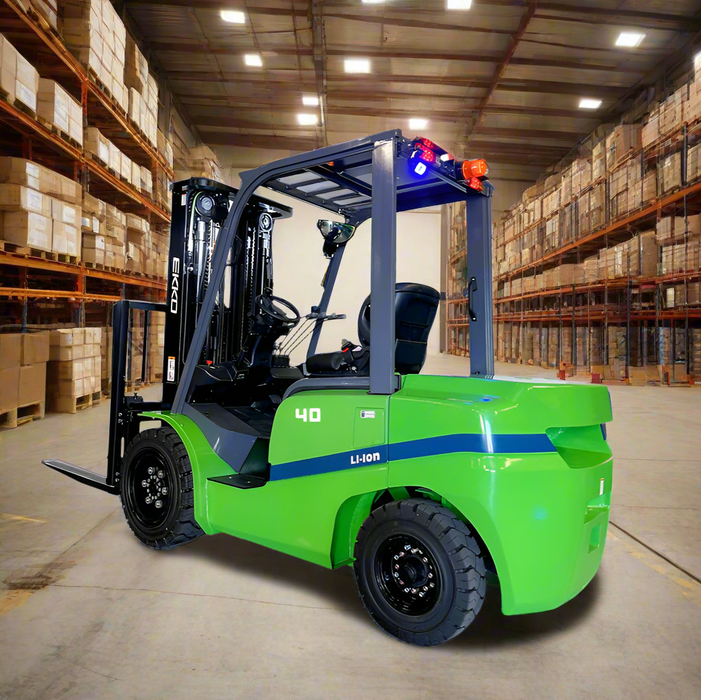 EKKO EK40GT-Li | Electric Lithium Forklift | 4 Wheel | 8500 lbs Capacity | 185" Lift Height