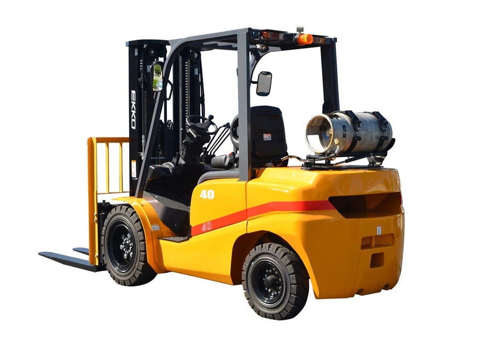 EKKO EK40TLP | Propane Forklift | 4 Wheel | 8500 lbs Capacity | Solid Pneumatic Tires