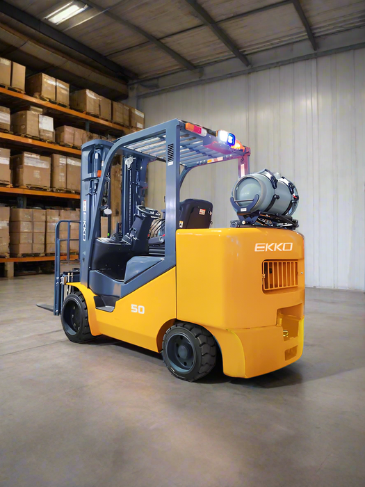 EKKO EK50LP | Propane Forklift | 4 Wheel | 10,000 lbs Capacity | Pneumatic Tires
