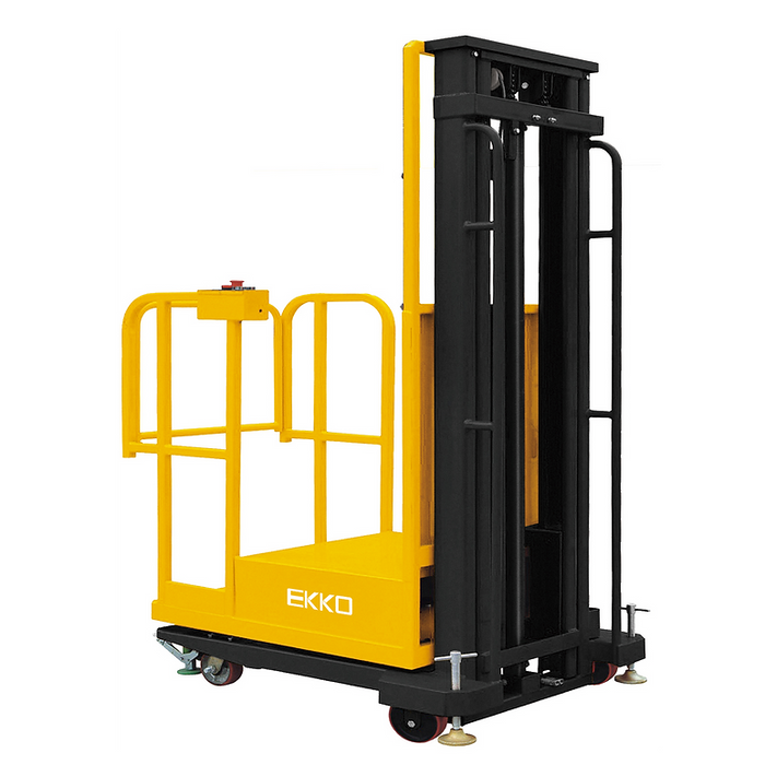 EKKO EOPS20-157 | Semi-Electric Order Picker | 440 lbs Capacity | 157" Lift Height
