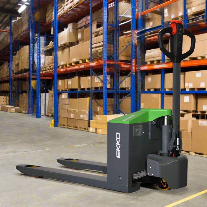 EKKO EP18JLiC | Lithium Walkie Pallet Jack | 4000 lbs Capacity