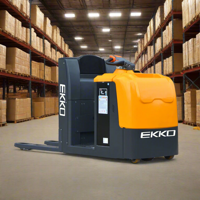 EKKO EPC30A | Center-Controlled Rider Pallet Jack | 5000 lbs Capacity