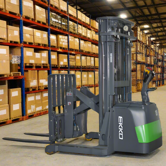 EKKO ER15-189Li | Lithium Walkie Reach Truck | 3300 lbs Capacity | 189" Lift Height
