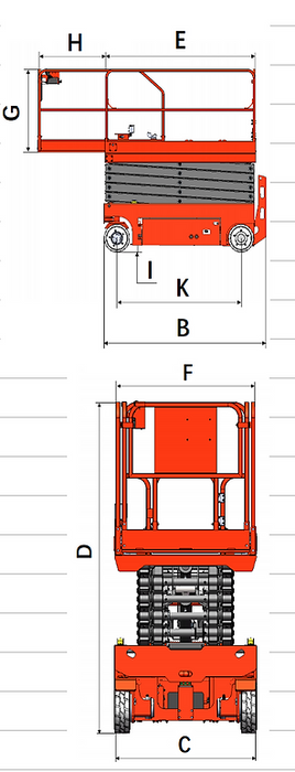EKKO ES120E-Li | Aerial Work Platform | 700 lbs Capacity, 39' Lift Height