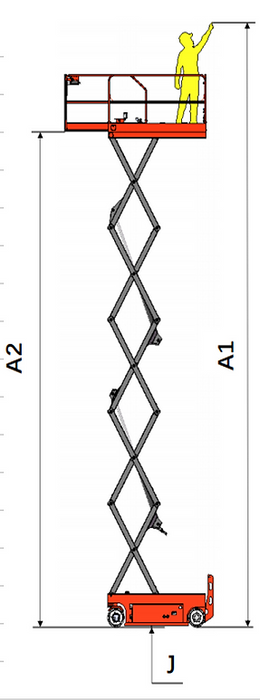 EKKO ES120E | Aerial Work Platform | 700 lbs Capacity, 39' Lift Height