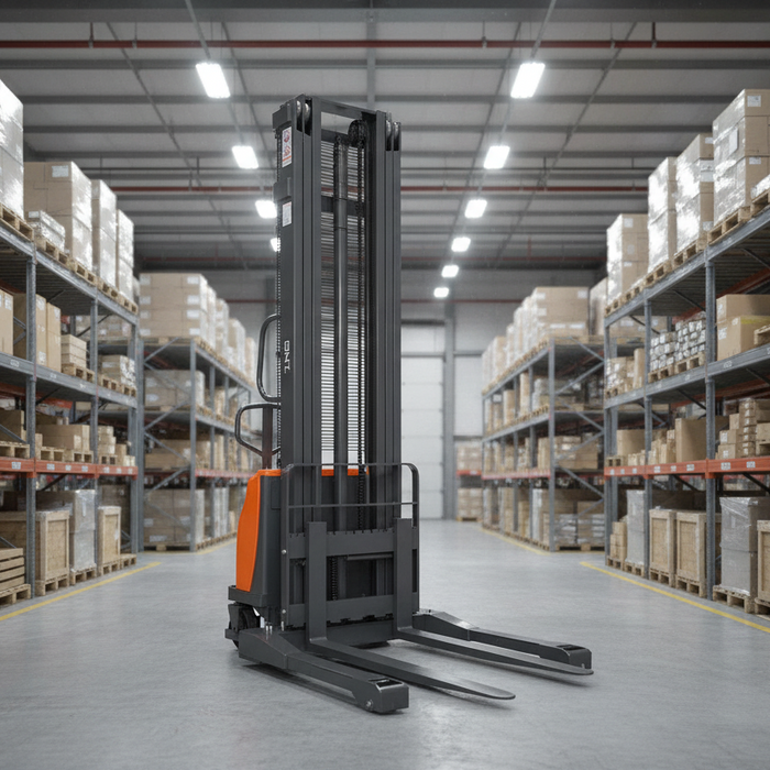 GNT G33EA Series | Semi-Electric Straddle Stacker | 3300 lbs Capacity | 118"/138" Lift Height
