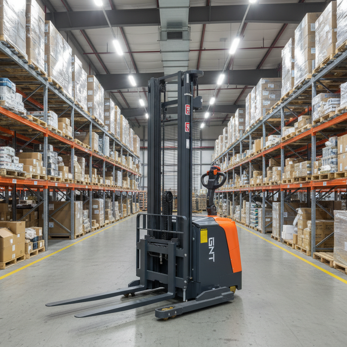 GNT G40BC-Li Series | Lithium Straddle Stacker | 4000 lbs Capacity | 118"/138"/145" Lift Height