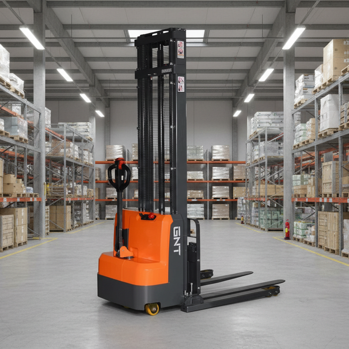 GNT GB30CS-Li Series | Lithium Side-Shift Straddle Stacker | 3000 lbs Capacity | 118"/138"/145" Lift Height