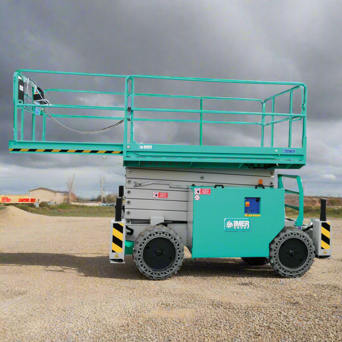IMER 1128696 IM 7043 RT DE | Rough Terrain Diesel/Electric Scissor Lift | 49 ft Working Height