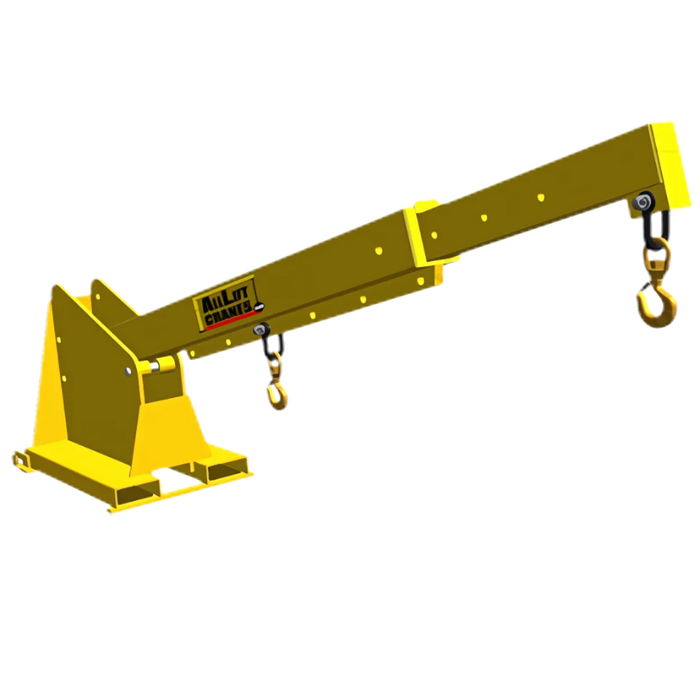 All Lift Cranes TLJP413 | 2 Ton – 4 Ton Capacity Telescoping Pivoting JIB Fork Truck Attachment