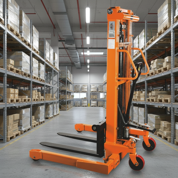 Noblelift SFH22 | Manual Straddle Stacker | 2200 lbs Capacity | 63-118" Lift Height