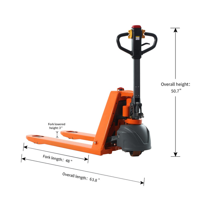 Tory Carrier T-1034 | Electric Pallet Jack | 3300 lbs Capacity | 48"Lx27"W Forks
