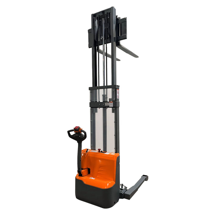 Tory Carrier T-3042 | Electric Straddle Stacker | 2640 lbs Capacity | 48"Lx27"W Forks
