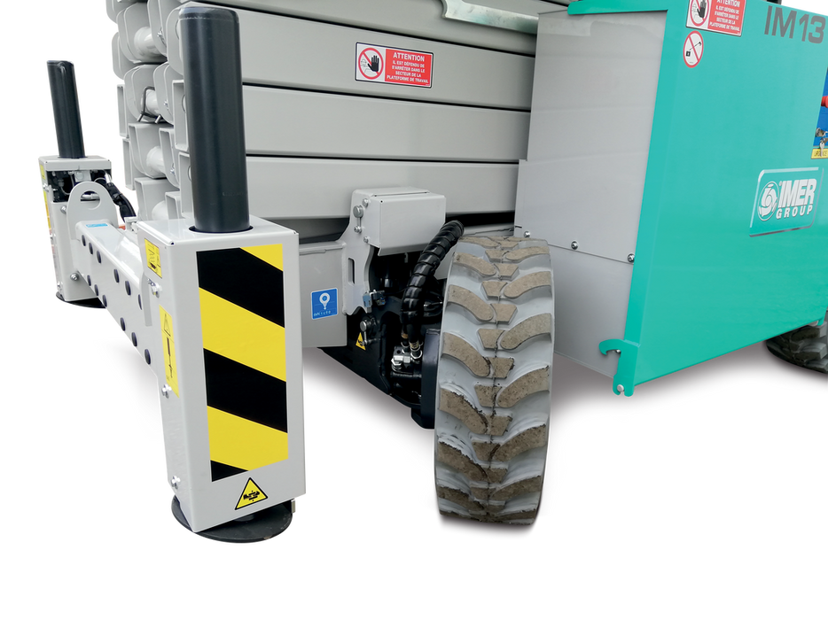IMER 1128696 IM 7043 RT DE | Rough Terrain Diesel/Electric Scissor Lift | 49 ft Working Height