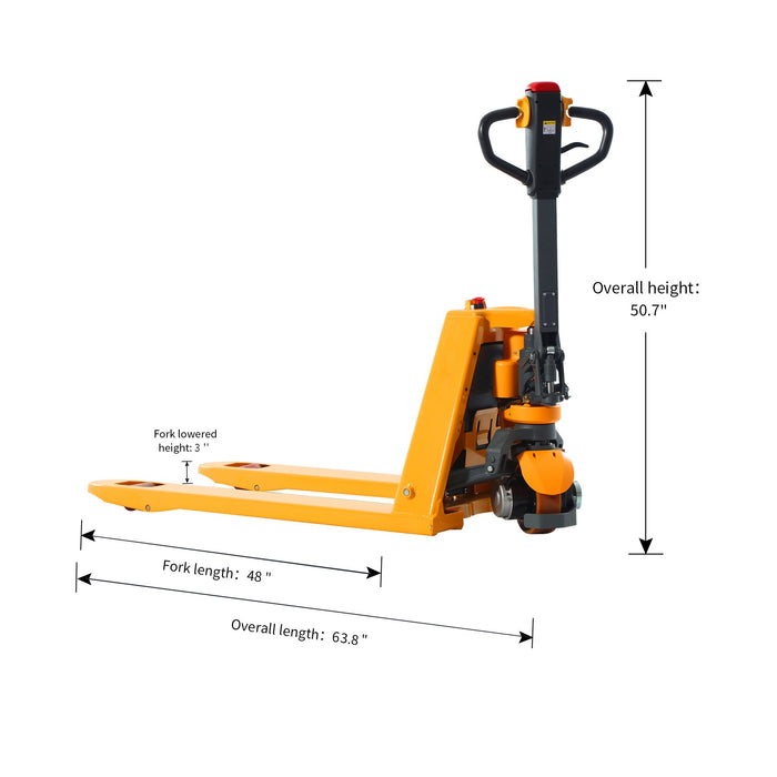 Tory Carrier T-1034 | Electric Pallet Jack | 3300 lbs Capacity | 48"Lx27"W Forks
