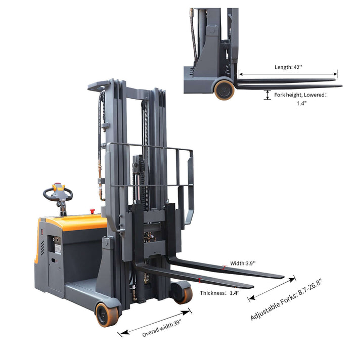 Tory Carrier A-3032 | Electric Counterbalance Stacker | 3300 lbs Capacity | 177" Lift Height