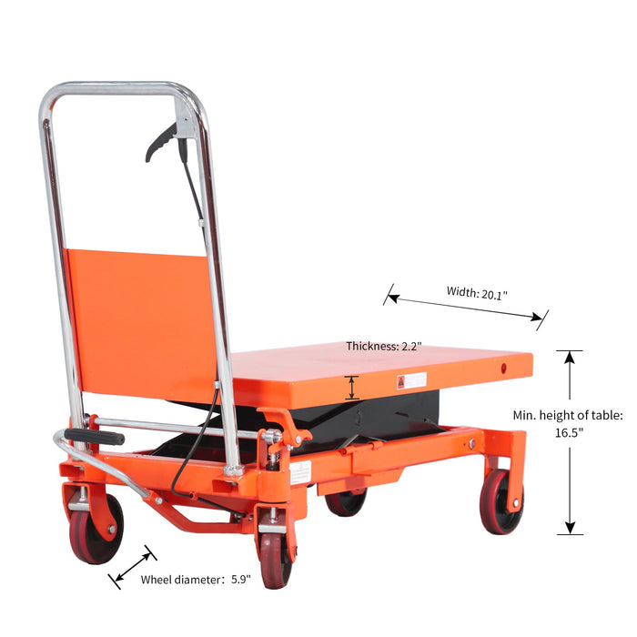 Tory Carrier T-2005 | Scissor Lift Table | 1760 lbs Capacity | 39.4" Lift Height